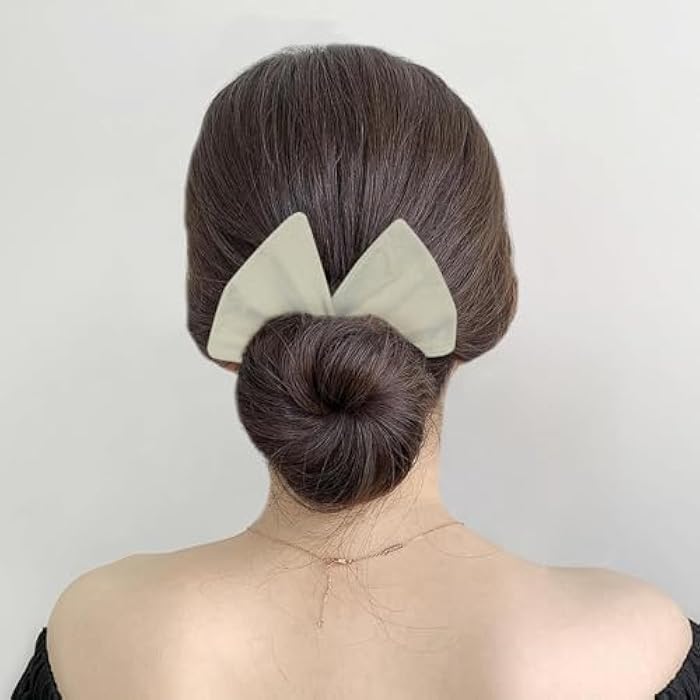 fashion mania 6 Pcs Reusable Hair Bun Rollers,Hairband for Skilful Quick Make Hair Styleing - Image 4